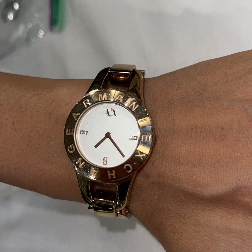Armani Exchange Women’s Watch Rose Gold